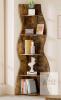 Gujiam 5-Tier Corner Bookshelf, 70.86" H x 23.6" W, Metal and Wood, 100 lb Capacity