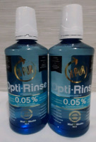 New, 2 Opti-Rinse Mouth Wash 500ml