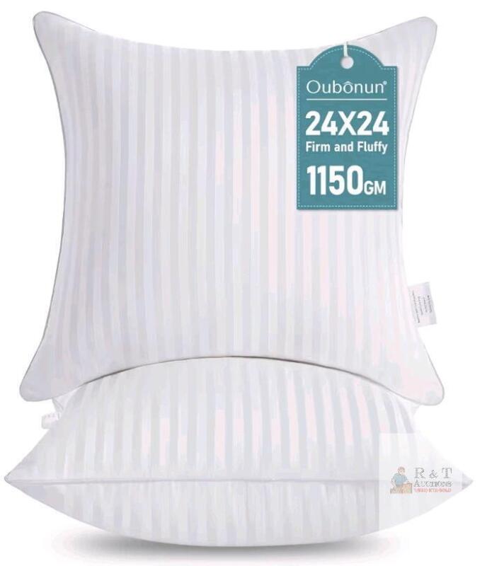 New Oubonun 24"&times;24" Throw Pillow Inserts, Firm and Fluffy Decorative Square Pillows