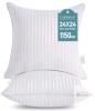 New Oubonun 24"&times;24" Throw Pillow Inserts, Firm and Fluffy Decorative Square Pillows