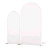 New Gold Arch Backdrop Stand w/White Cloth Cover , Set of 2