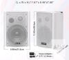 Herdio 6.5" Indoor Outdoor Bluetooth Speakers Waterproof Wireless 400 Watts with Powerful Bass,Wall Mount Speakers . Working - 2