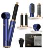 OKWRAP 5-in-1 Hair Dryer Brush with 800W Power, 30mm Curling Barrels, and Negative Ion Technology
