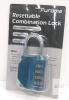 Puroma Resettable 4-Digit Combination Padlock, Model TH001BC, Dark Green, Zinc Alloy Body