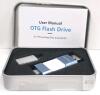 OTG Flash Drive with USB-A and Lightning Connectors, Compatible with iPhone, iPad, Android, and PC - 2