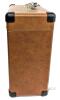 Vinyl Record Storage Box With Fully Removable Lid, 6.75" &times; 13.65" &times; 14.75" Tall, Name Written on Handle, In Very Good Condition - 4