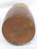 Redware Ceramic Giraffe Design Vase with Wicker Opening - 10.25" No Chips or Cracks - 5