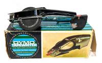 Vintage DYMO Typewriter 1550, Chrome Label Maker With 3 Extra Tape Spools & Original Box, Uses Both ⅜" & &frac14;" Embossing Tape