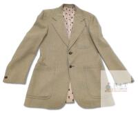 Vintage Presumed Size MED Men's Grafton-Frasier England 100% Camel Hair Blazer Sport Coat, Very Good Condition, No Odour + 3 1987 Ticket Stubs to See The Royal Canadian Air Farce (?!) At Hamilton Place