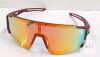 Sport Performance Shield Sunglasses with Mirrored Lenses and Wraparound Design - 4