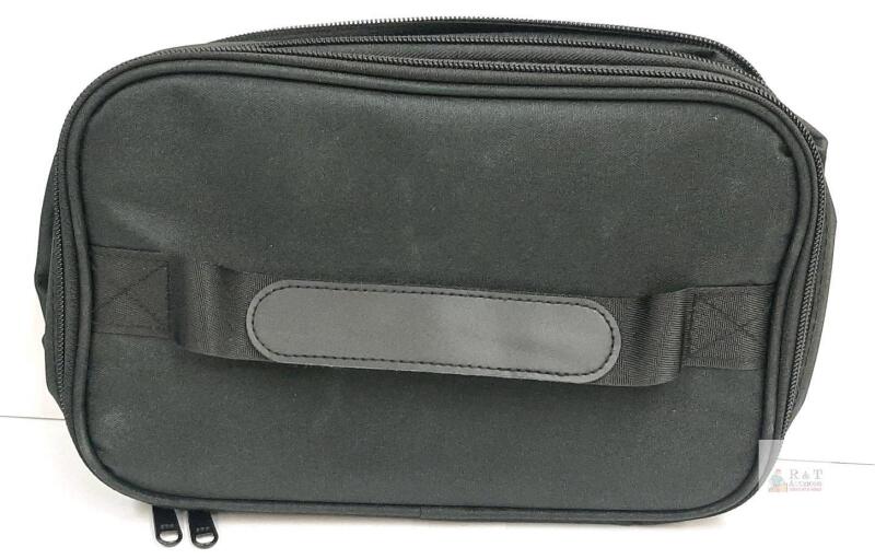 Black Multipurpose Soft Carry Case, Zippered, Handle, Approx. 11"x8"x3.5", 2 Compartments new