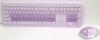 SURMEN X110 Wireless Keyboard and Mouse Combo, 2.4GHz, 110 Keys, Pastel Purple