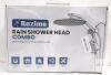Razime Rain Shower Head Combo, 10" Rain Head, Magnetic Docking, Handheld, 59" Hose, Chrome