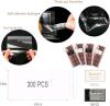 New 300pc TrustBlai Chocolate Candy Bar Packaging Wrappers Cellophane Clear Plastic Self-Adhesive Bags and Stickers for DIY Chocolate Lover Small Batched Custom Sweets (Clear, 4 * 9.5in) - 2