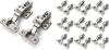 New Ravinte 10 Pack 5 Pairs European Kitchen Cabinet Hinges Soft Close Full Overlay Cabinet Door Hinges Heavy-Duty Frameless Adjustable Concealed Cabinet Cup Hinge
