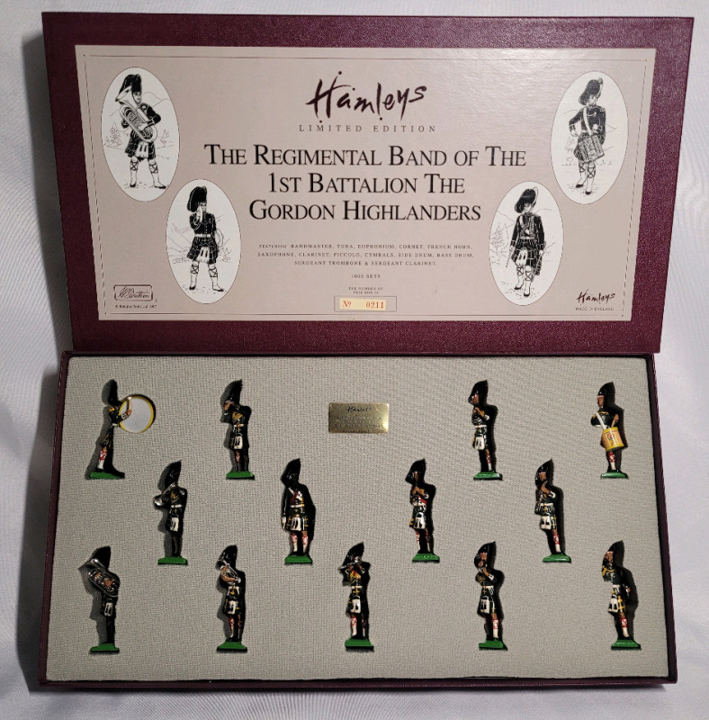 Britains ' 1st. Battalion The Gordon Highlanders ' Toy Soldier Lead Miniatures