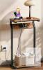 New CHOEZON C Shaped End Table with Charging Station, 2-Tier Small Side Table . Some Assembly Required