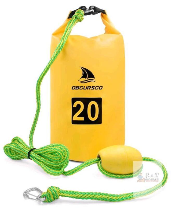 New Obcursco PWC Anchor 2 in 1 Sand Bag Anchor for Jet Ski Sand Anchor w/Adjustable Buoy. Ideal for Kayak, Swim Mat and Paddle Board .