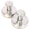 New 2-Piece Stainless Steel Suction Cup Hooks for Bathroom Shower Mirror Strong Holding Action On Smooth Surfaces (Brushed Nickel)