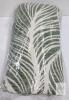 New DOWN HOME Chenille Cotton Throw Blanket , Olive Leaves - 50"&times;60" - 3