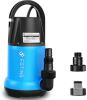 New FOTING Sump Pump 1 HP 4600 GPH Clean/Dirty Submersible Water Pump, Thermoplastic Portable Utility Pump for Swimming Pool Garden Pond Basement Window Wells with 10FT Long Power Cord,Navy Blue