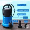 New FOTING Sump Pump 1 HP 4600 GPH Clean/Dirty Submersible Water Pump, Thermoplastic Portable Utility Pump for Swimming Pool Garden Pond Basement Window Wells with 10FT Long Power Cord,Navy Blue - 3