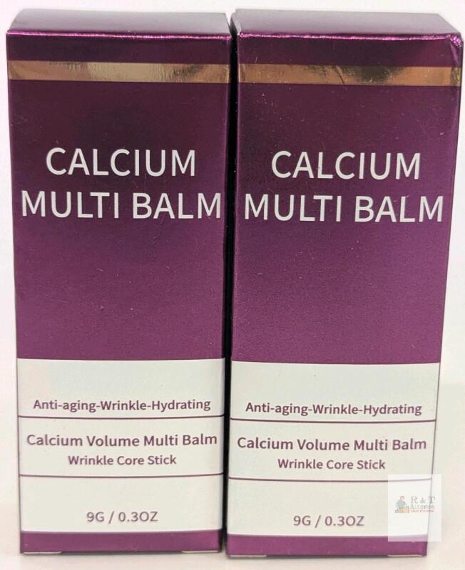 2 Calcium Volume Multi Balm - Wrinkle Core Stick, 0.3 OZ (9g), Anti-Aging & Hydrating