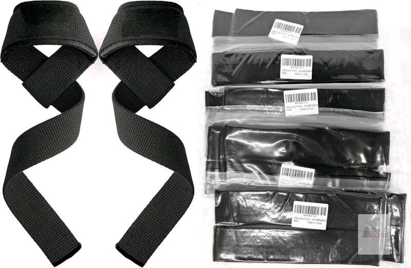 5 New Pairs of Lifting Wrist Straps for Weightlifting, Bodybuilding, Powerlifting, Strength Training, & Deadlifts - 1.5" Wide &times; 23.5" Long