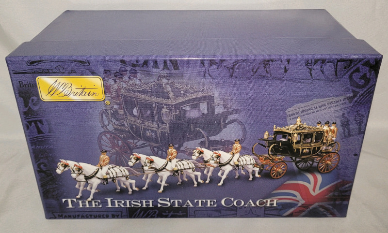 Britains ' The Irish State Coach ' Lead Miniature in Original Box . Never Removed