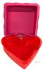 2 New 2.5" Deep Silicone Baking Moulds : Heart 9.5" Long & Square 7.25" &times; 7.25"