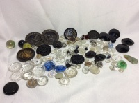 Vintage Crystal Glass & Figural Buttons