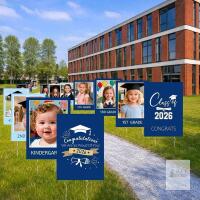 New Yalikop 15 Pcs Graduation Yard Signs 16.5 x 11.8'' Grad Decoration 2026 Happy Graduate Lawn Garden Sign with Metal Stakes Outdoor Hanging Ornament for Grad Party Walkway, Lawn, Garden X004Y9J811