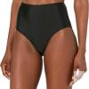 New Size SMALL Women's CATALINA Black High Waist Bikini Swim Bottoms Style 19ct304