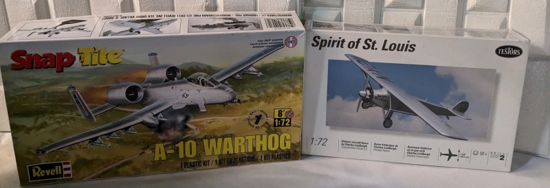 2 Model Airplane Kits - Testors and Revell