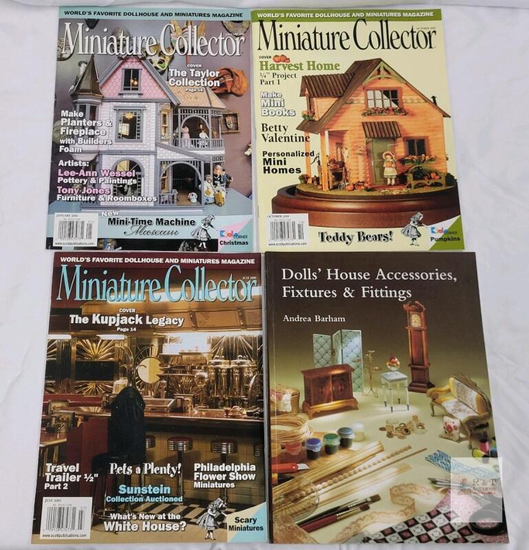 Miniature Collector Magazine 2010 Lot & Dolls' House Accessories Book, Scott Publications, Barham