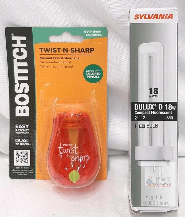 Sylvania Dulux D 18W CFL 3000K 1200lm G24d-2 2-Pin Twin Tube Bulb, 10,000 Hours, Model 21112