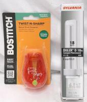 Sylvania Dulux D 18W CFL 3000K 1200lm G24d-2 2-Pin Twin Tube Bulb, 10,000 Hours, Model 21112