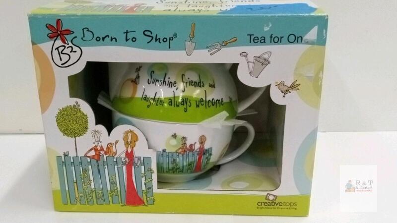 Creative Tops Born to Shop Tea for One Set &ndash; "Sunshine, Friends and Laughter" Design