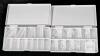 2 New MELOUS Clear Nail & Gel Tips Kits : Half XXXL Square Straight & Medium Stiletto - 2