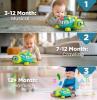 New Educational Baby Toys Musical Crawling Turtle, Infant Toys for 0-6 7 8 9 10 Month Old Boy Girl - 2