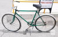 Vintage Rapido Single-Speed Bicycle, Steel Frame, Green/White Bike size 28" Wheel Diameter 25"