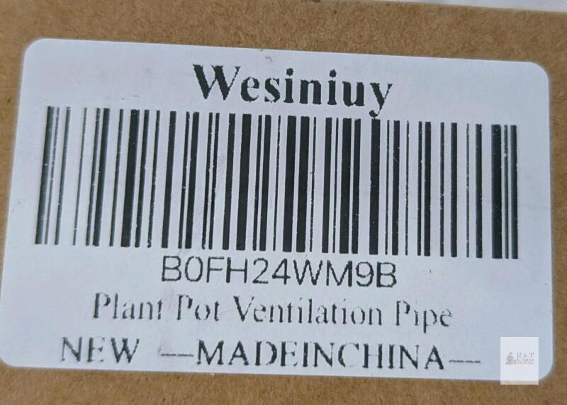 WesiniuY Plant Pot Ventilation Pipes, 9 in, Polypropylene, Pack of 5, B0FH24WM9B