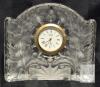 Mikasa Glass Desk Clock 3.75" Tall