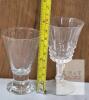 Romanian Crystal Etched Ice Bucket & 9 Glasses Set, Floral & Leaf, 1970s, Ornate Handles - 5