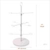 New Midland Cocktail Tree Stand, Wine Glass Flight Tasting Display For Drinks, 3 Tier - 12 Holders For Champagne, Cocktails, Martini, Margarita Cups at Weddings, Bridal Shower, Mimosa Bar Parties & Events (White) - 3