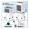 Portable Evaporative Air Cooler with Remote, 7L Tank, 3 Speeds, Ice Packs, Wheels - 2