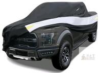 Tirol T28316L Extra Large Pickup Truck Cover, 243" x 80" x 69", Waterproof, UV-Resistant, Black with Reflective Strips