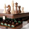 A&A Chess Art Magnetic Folding Wooden Chess Set, 15.5" Board, Internal Storage & Travel Pouch - 3