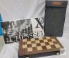 A&A Chess Art Magnetic Folding Wooden Chess Set, 15.5" Board, Internal Storage & Travel Pouch - 5