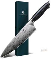 new SANMEIHO KORAKA Series 8.1" Professional Chef Knife, High Carbon Powder Steel, Pakkawood